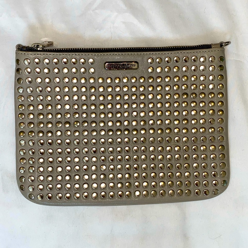 Rebecca Minkoff Tan Studded Clutch
